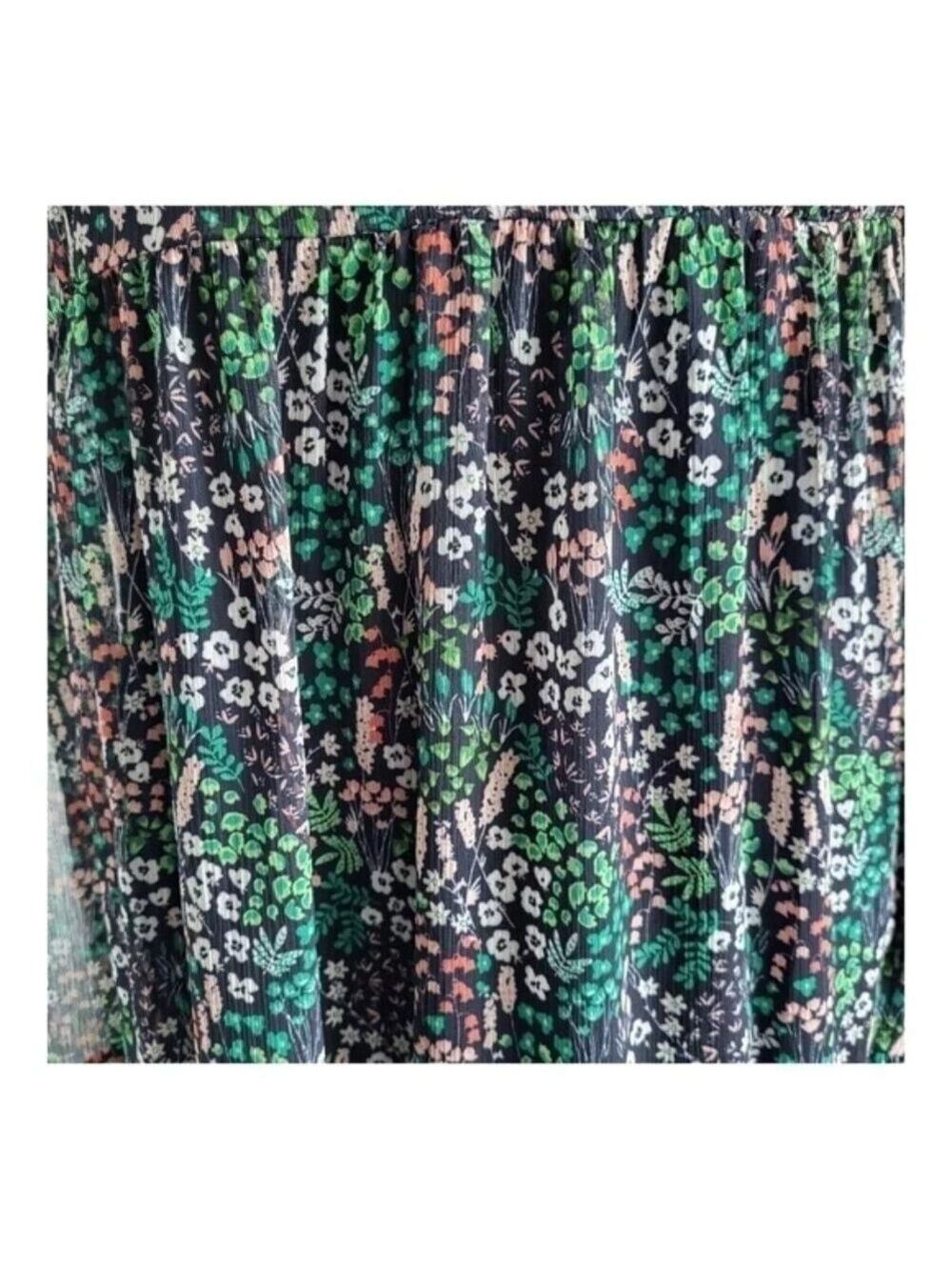 Tommy Hilfiger Floral Puff-Sleeve Midi Dress Size 14 - Picture 4 of 9
